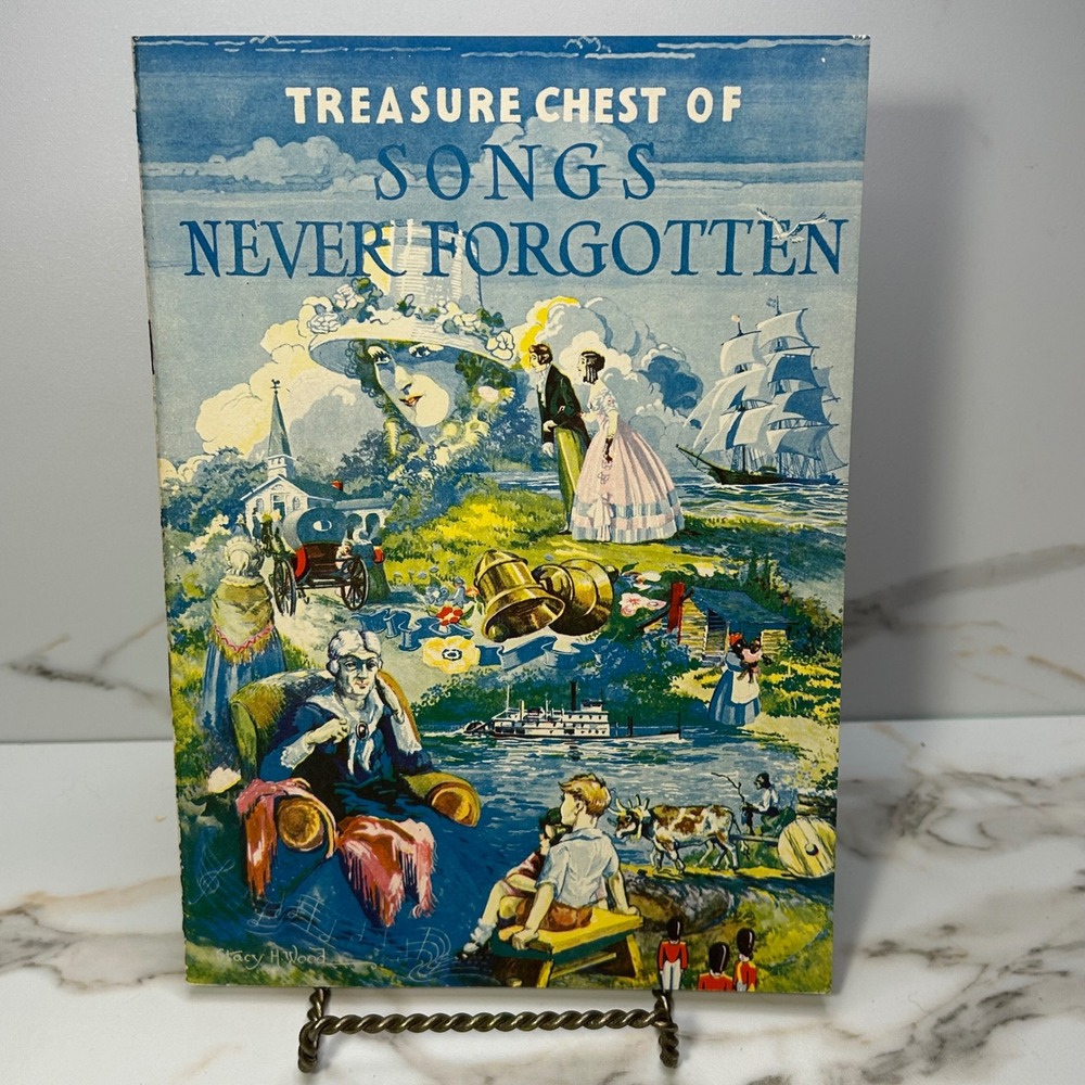 Vintage 1936 Treasure Chest of Gems for Piano Sheet Music Song Book Art Deco